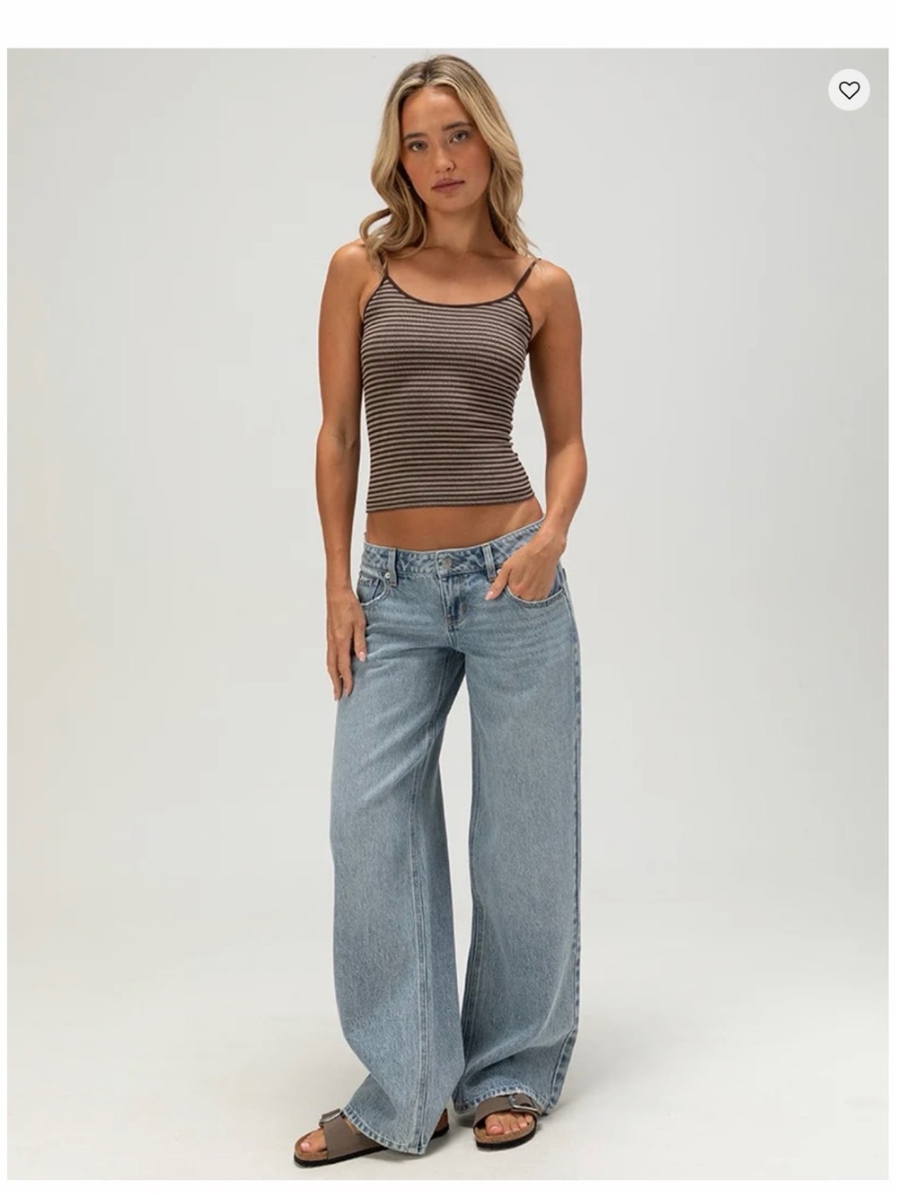 RSQ Light Blue Wide Leg Jeans - Relaxed Flare
